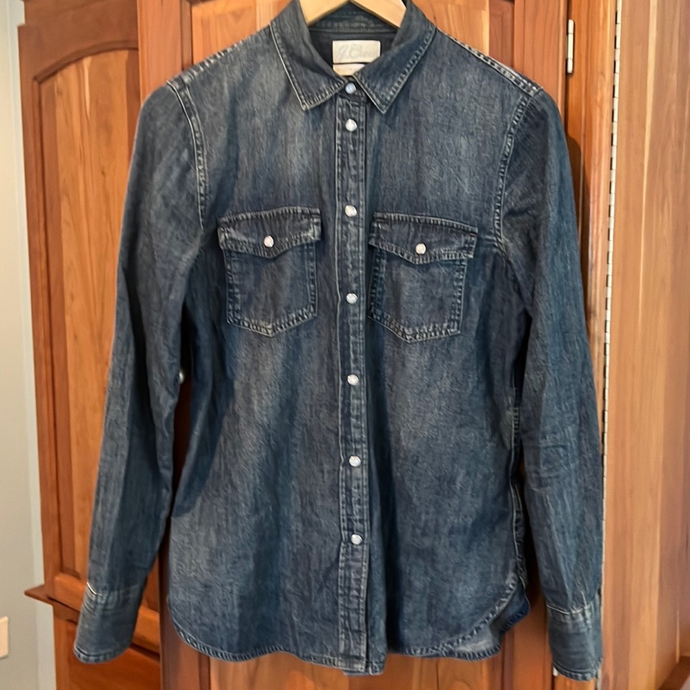 JCrew slim denim shirt